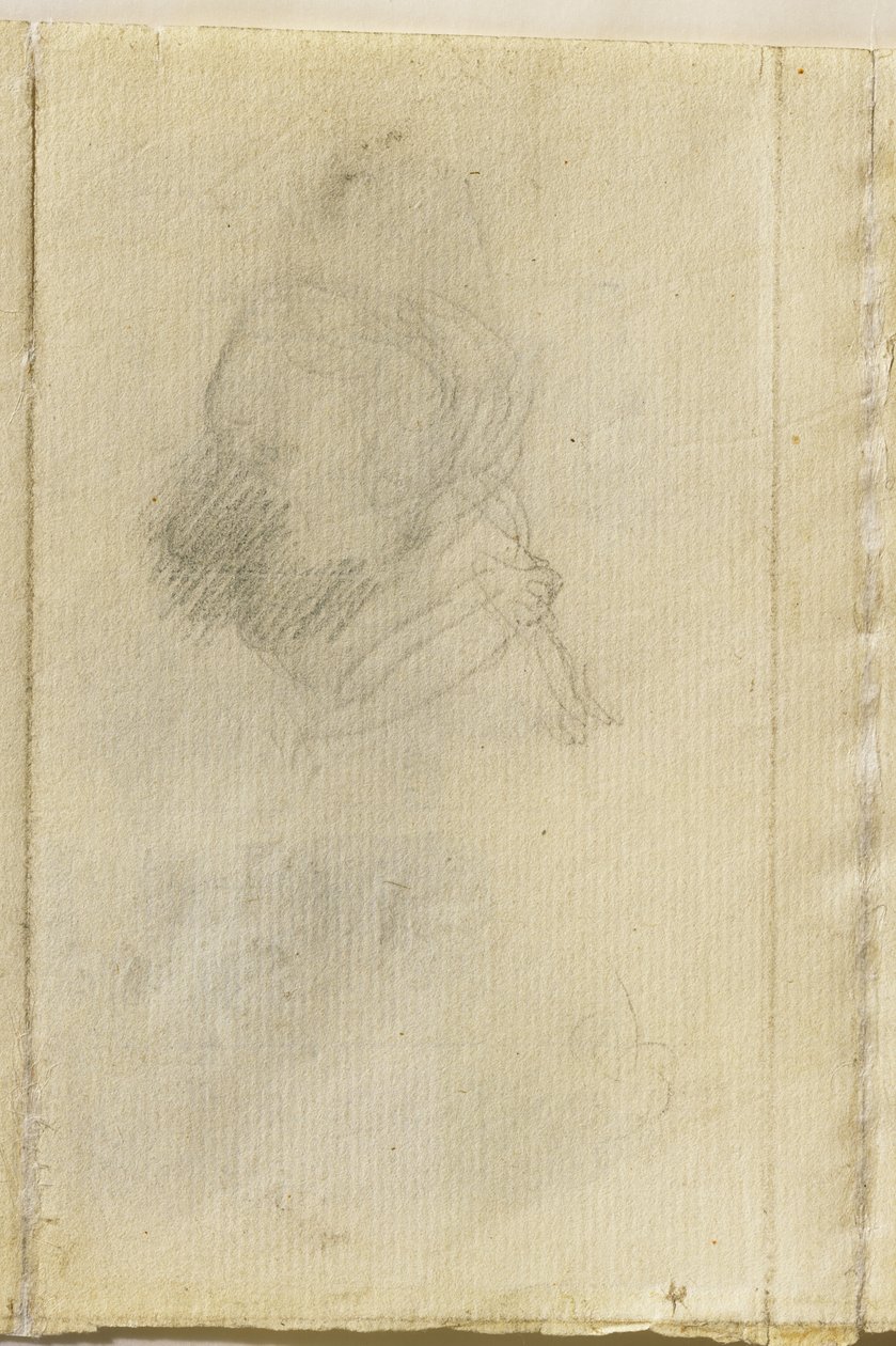Testa di un uomo di profilo da John Constable