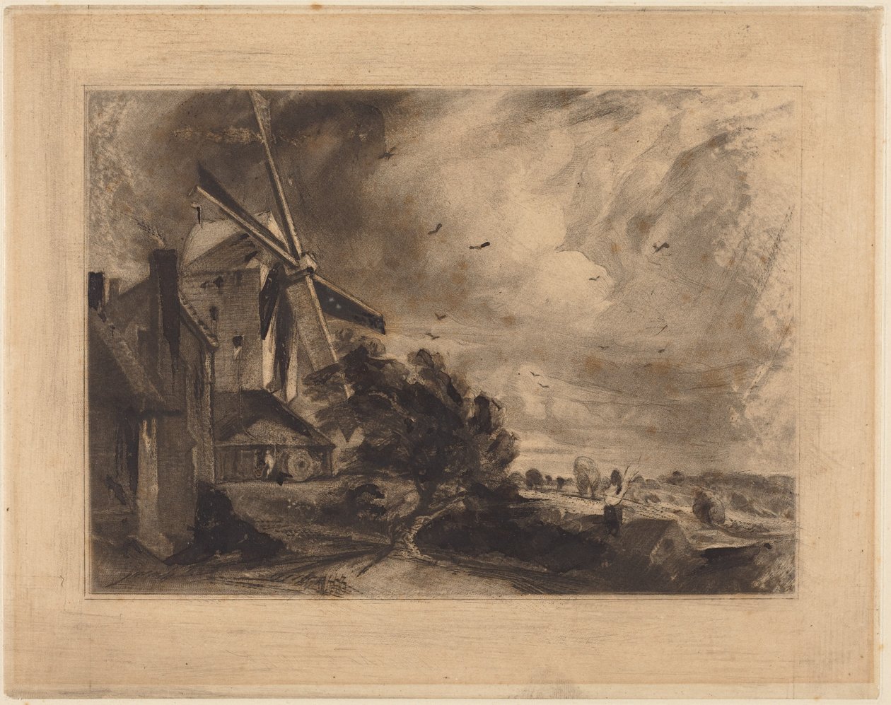 Un mulino da John Constable