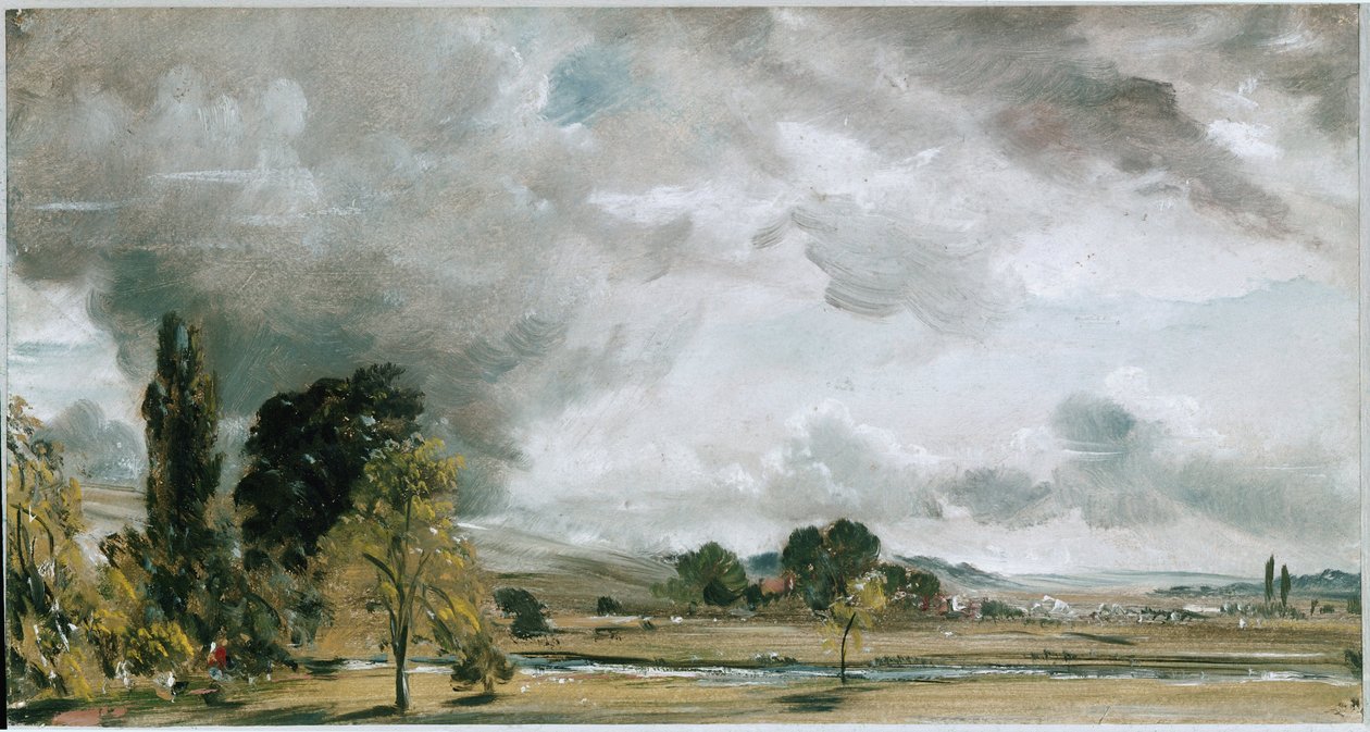 Una vista di Salisbury, dalla biblioteca della casa dell