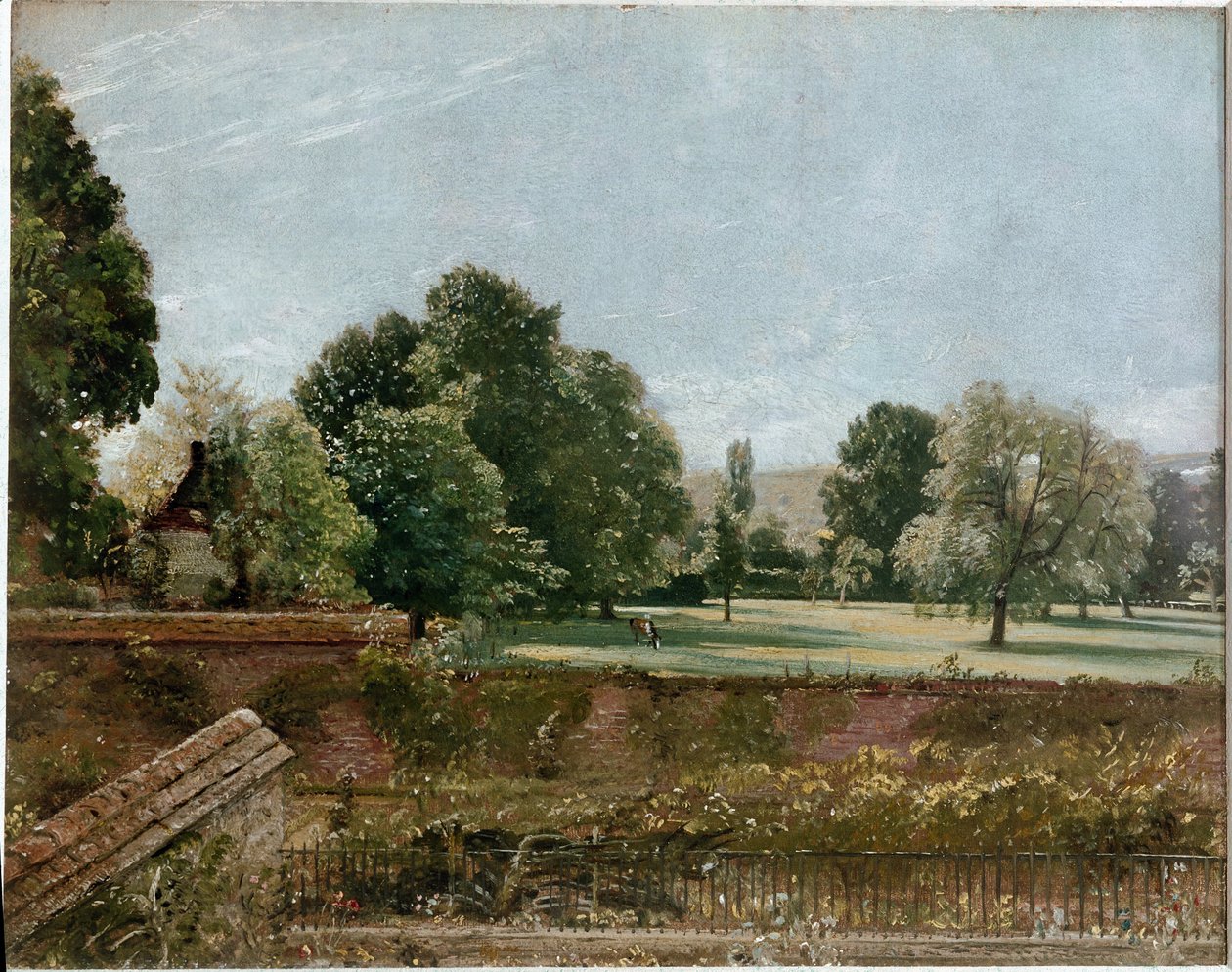 Una vista di Salisbury, dalla biblioteca della casa dell
