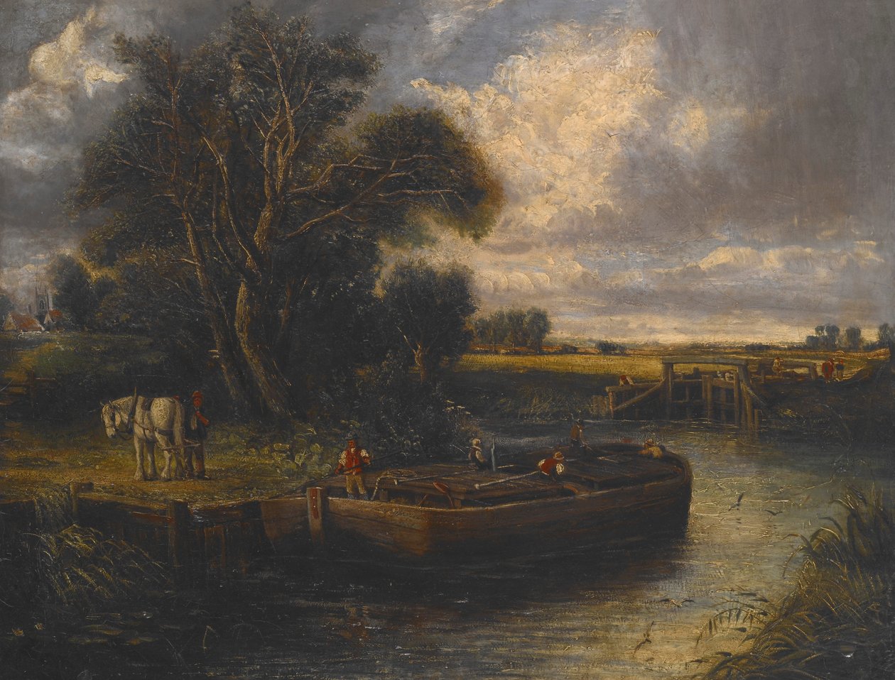 Chiatta sul canale da John Constable