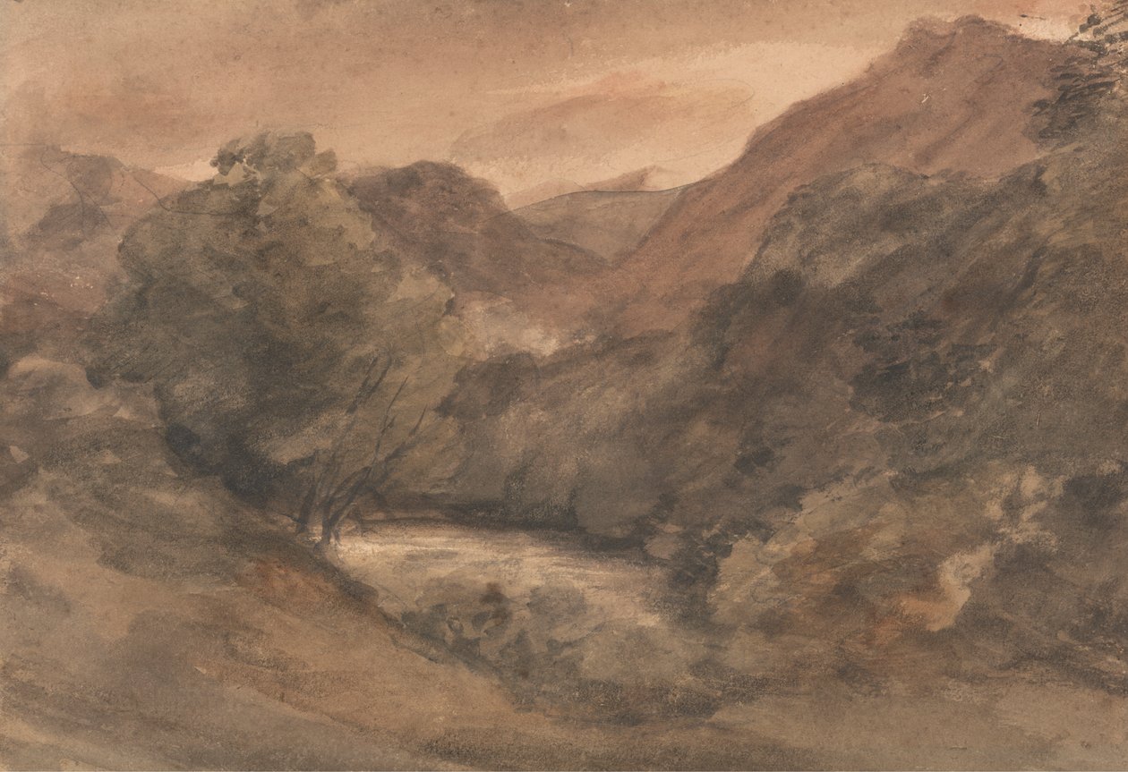 Borrowdale: sera dopo una bella giornata, 1 ottobre 1806 da John Constable