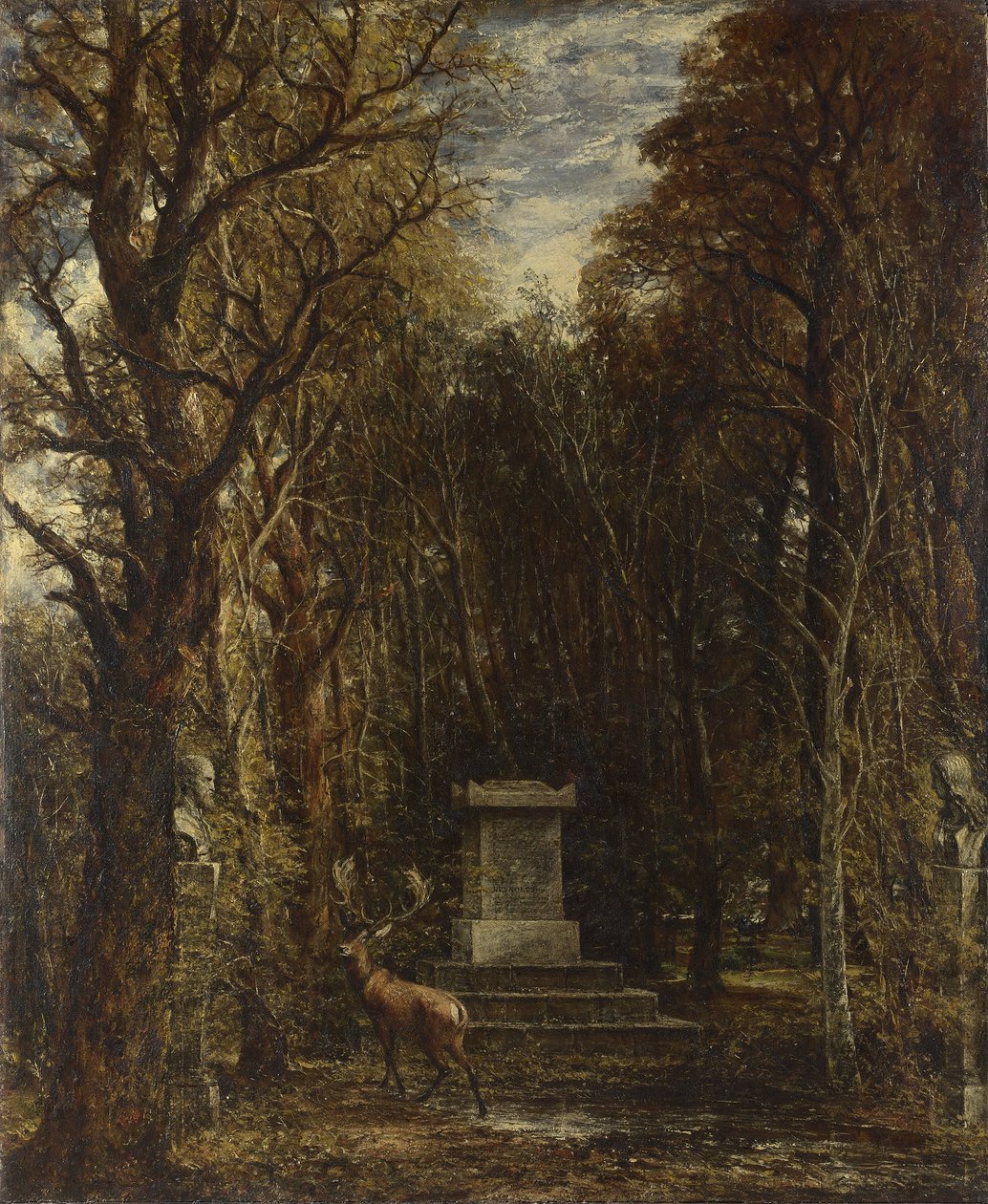 Cenotafio in memoria di Sir Joshua Reynolds, eretto nei terreni di Coleorton Hall, nel Leicestershire, dal defunto Sir George Beaumont, baronetto. da John Constable