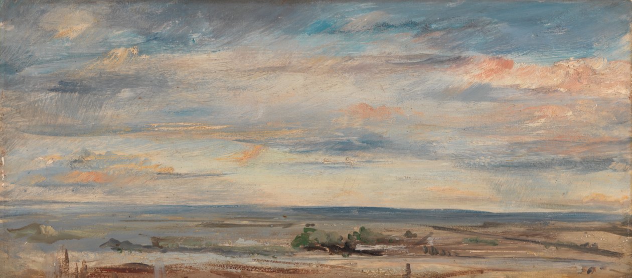 Studio delle nuvole, mattina presto, guardando a est da Hampstead da John Constable