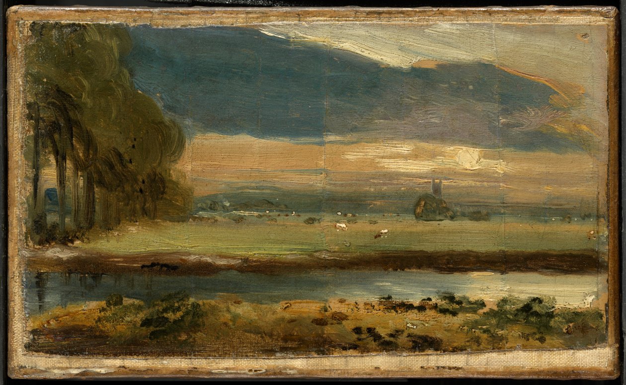 La chiesa di Dedham vista da Flatford da John Constable