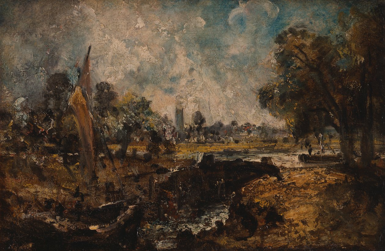 Dedham Lock, 1819-1820 da John Constable