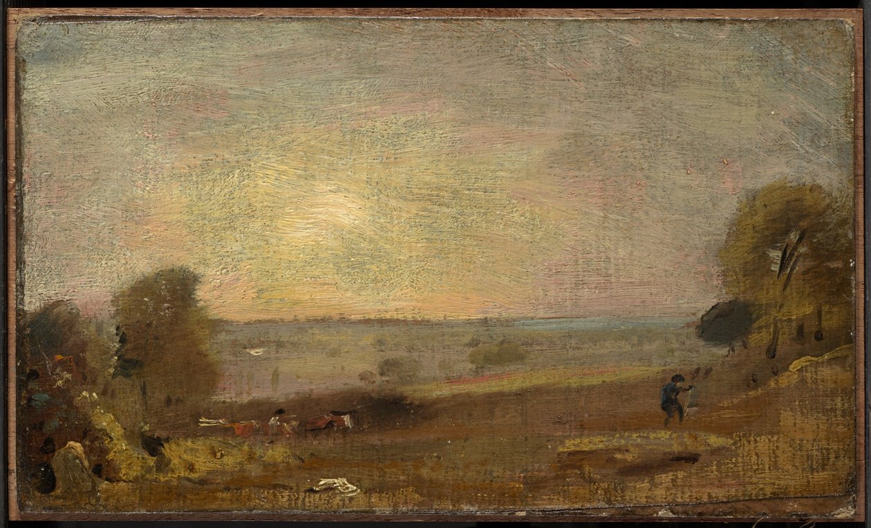 La valle di Dedham dalla strada per East Bergholt, tramonto da John Constable