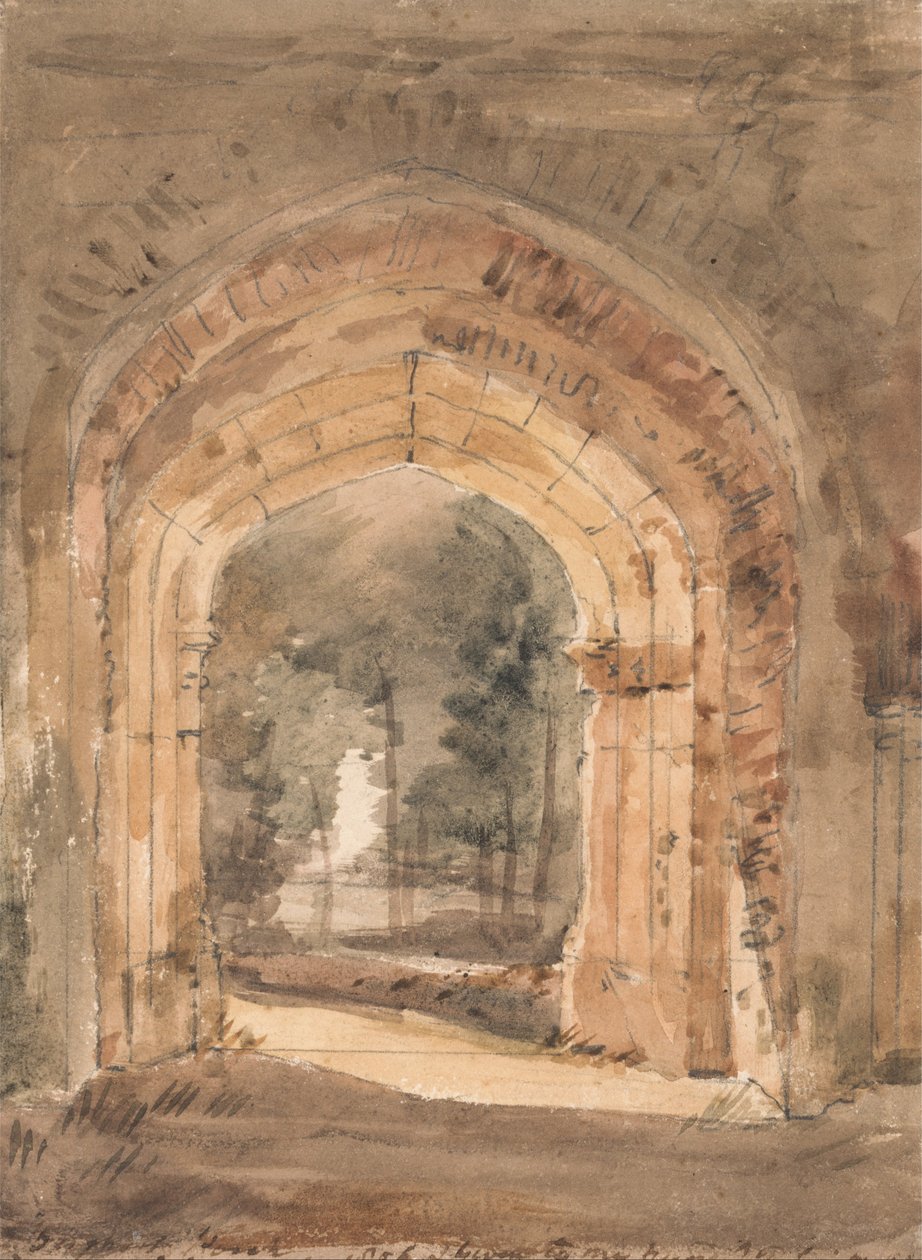La chiesa di East Bergholt, guardando l