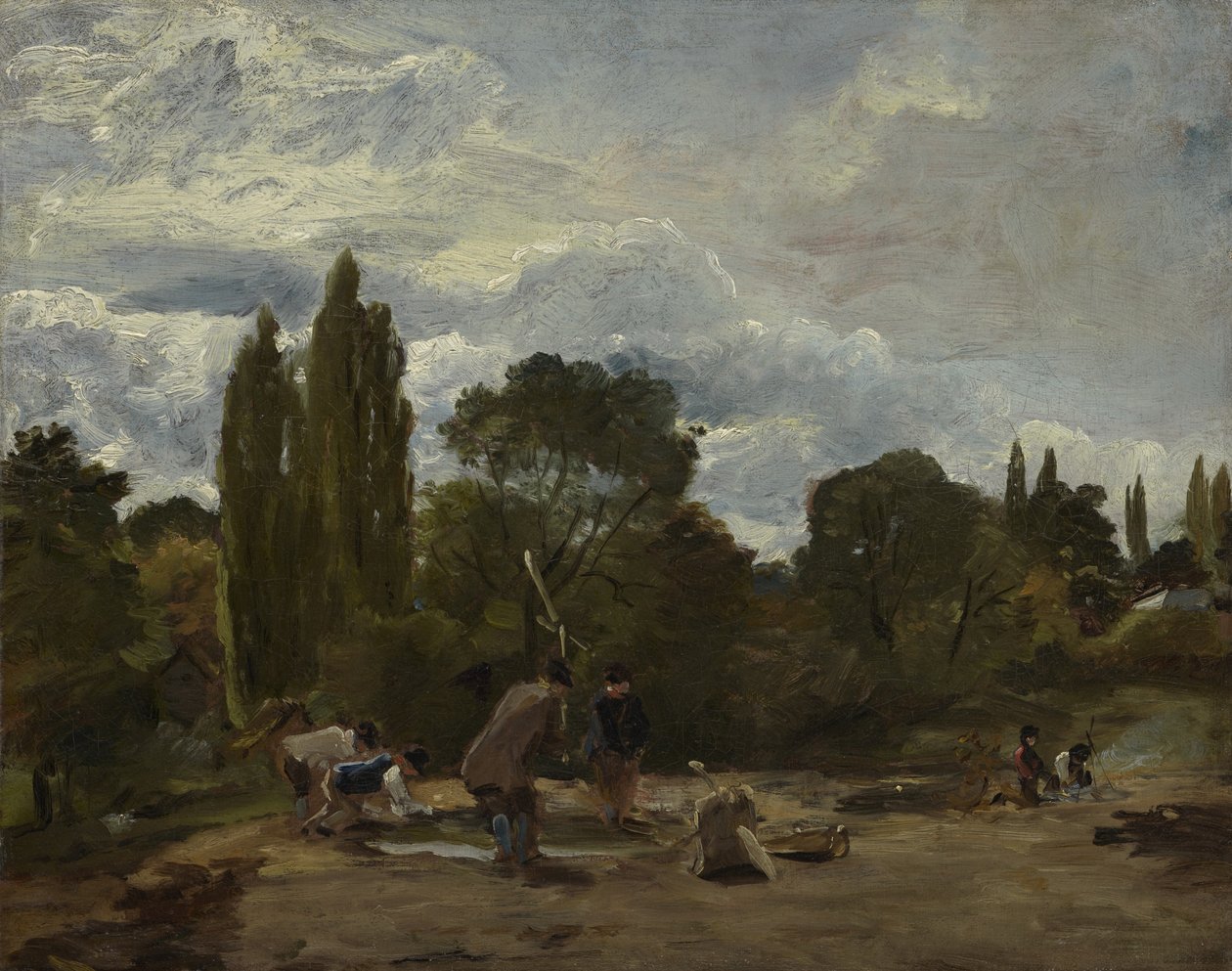 Battitura delle rape, East Bergholt da John Constable