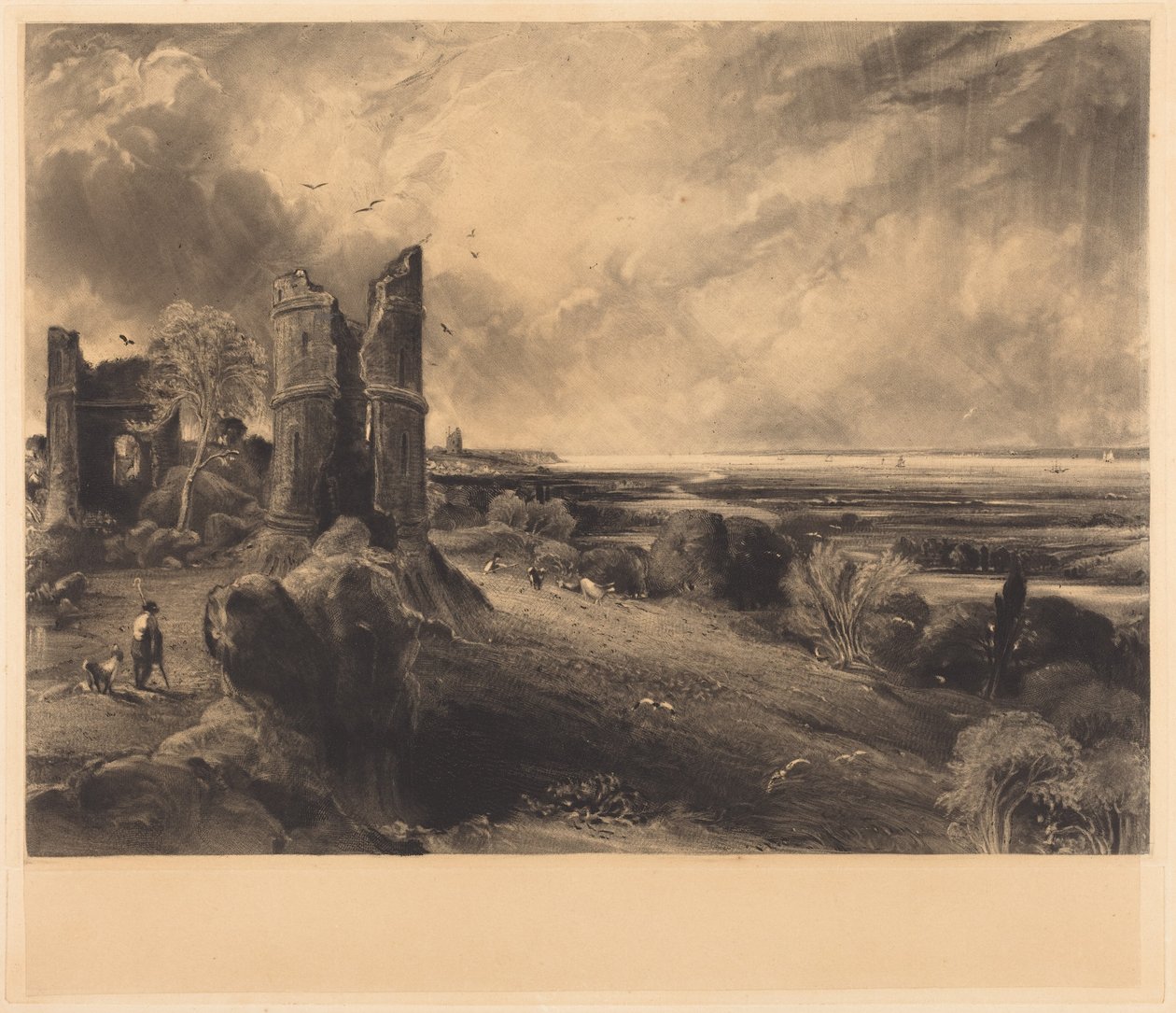 Castello di Hadleigh (tavola grande) da John Constable