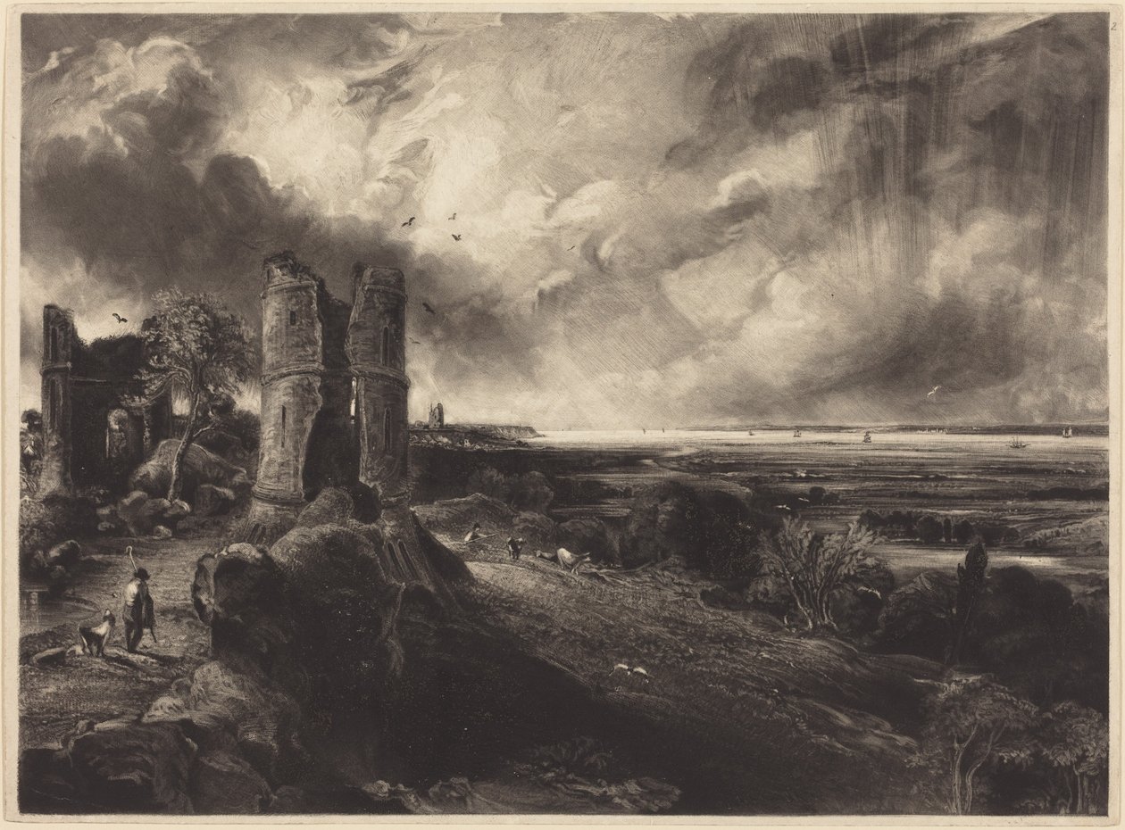 Castello di Hadleigh (grande tavola) da John Constable