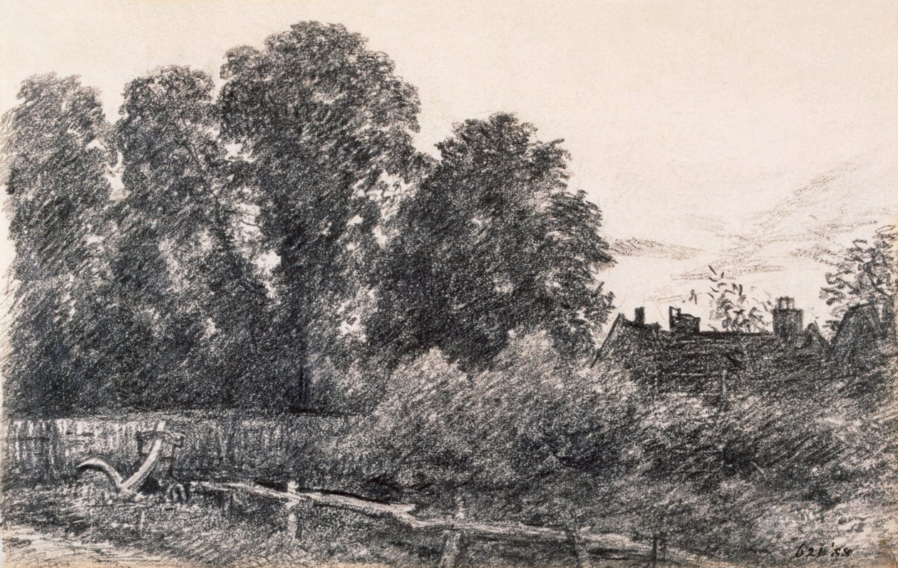 Paesaggio con Olmi e una Casa da John Constable