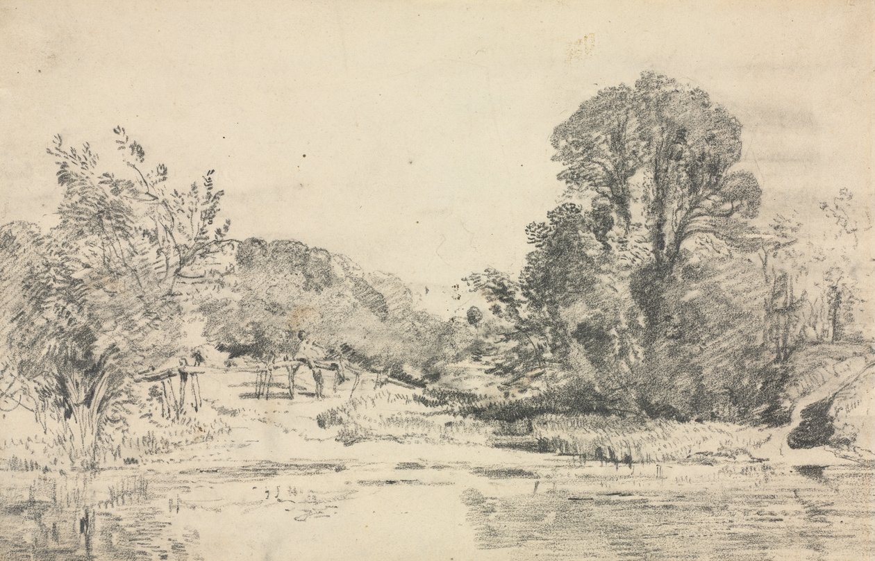 Paesaggio con Alberi che Circondano uno Stagno da John Constable