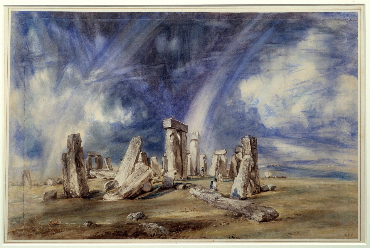 Sito preistorico di Stonehenge (Inghilterra). Dipinto di John Constable da John Constable