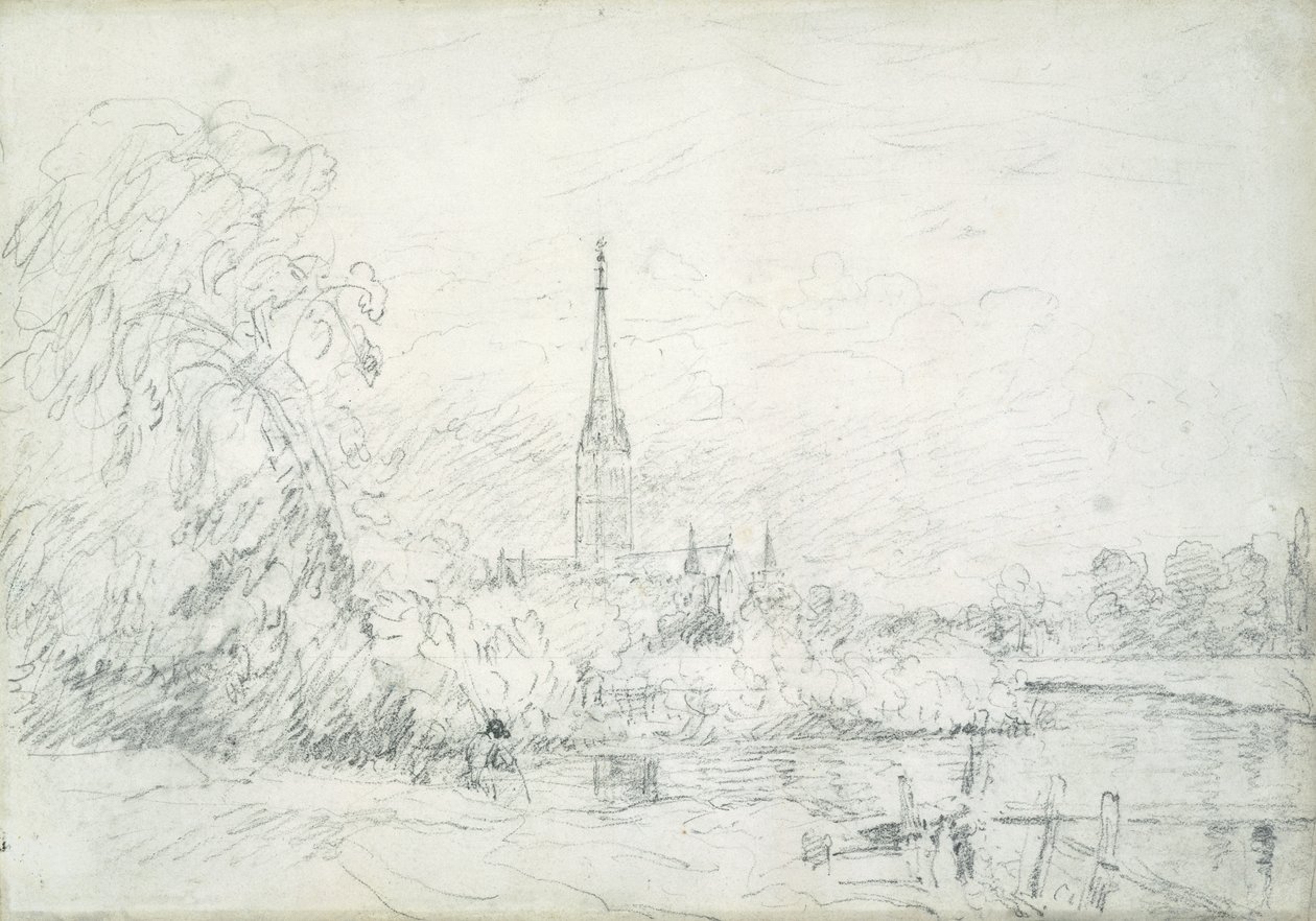 Cattedrale di Salisbury dal nord-ovest, 1829 da John Constable