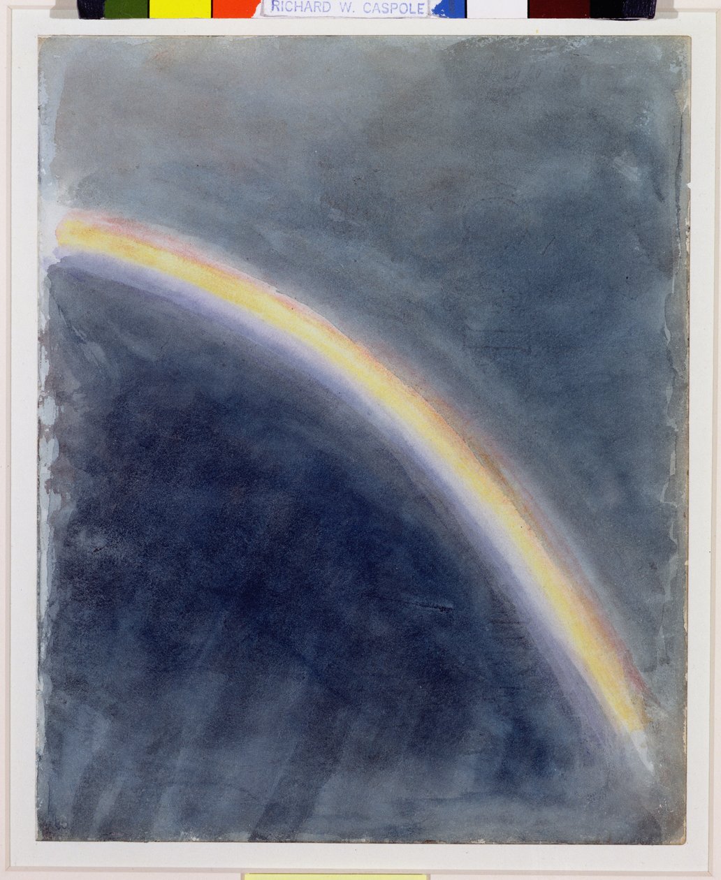 Studio del cielo con arcobaleno, 1827 da John Constable