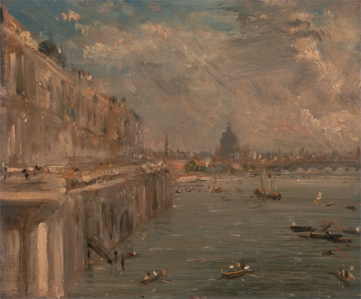 La terrazza di Somerset House dal ponte di Waterloo da John Constable