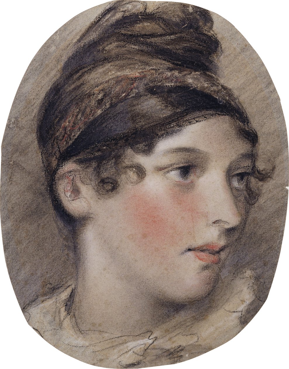 Studio della testa di una signora di profilo, 1808 da John Constable