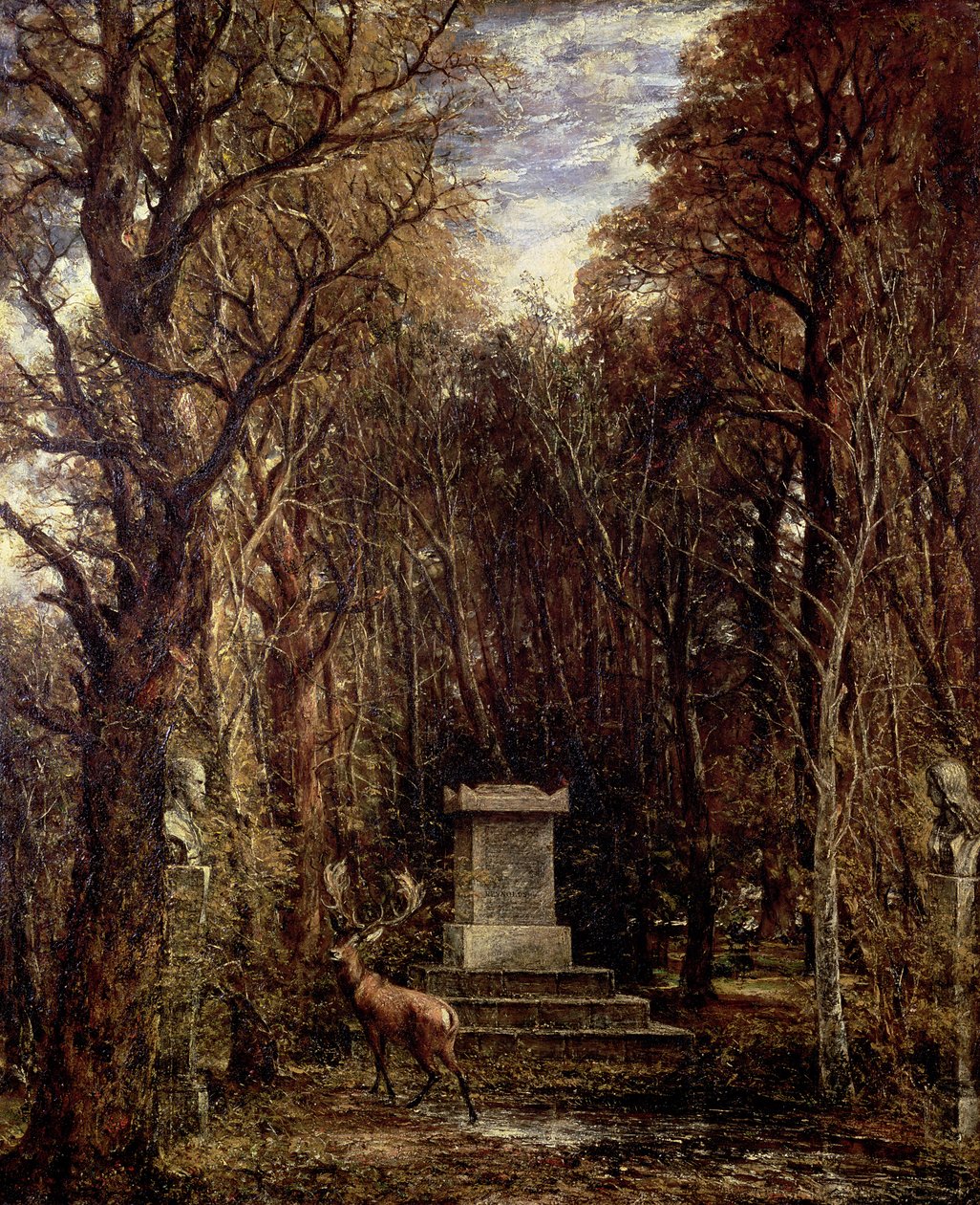 Il cenotafio alla memoria di Reynolds, Coleorton da John Constable