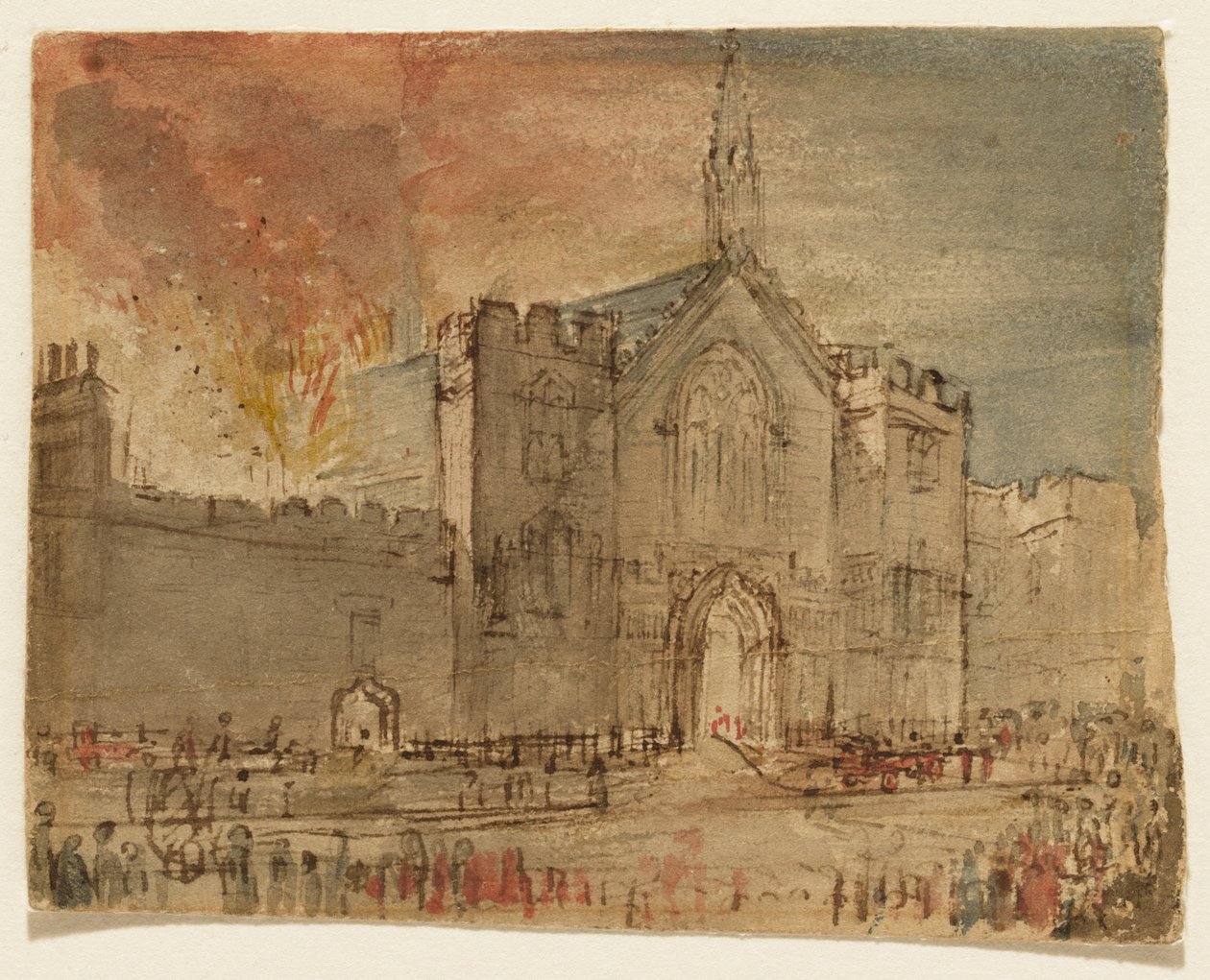 Le case del Parlamento in fiamme da John Constable