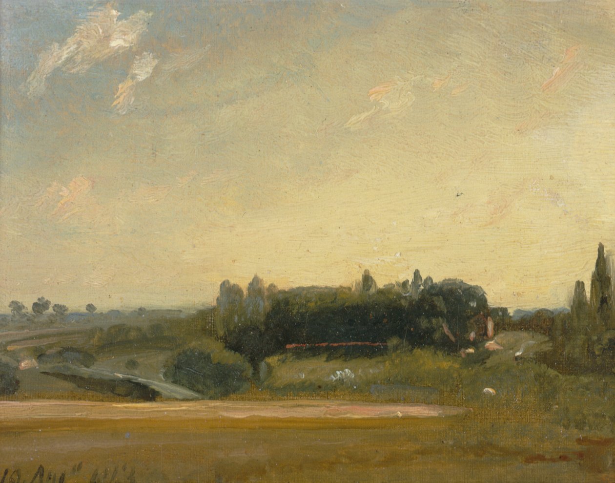 Vista verso il rettorato, East Bergholt da John Constable
