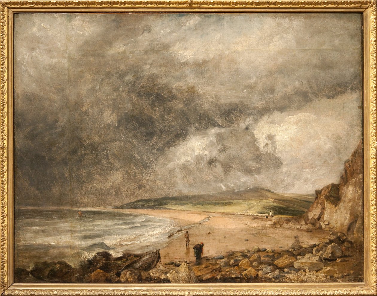 Baia di Weymouth, tempesta in arrivo da John Constable