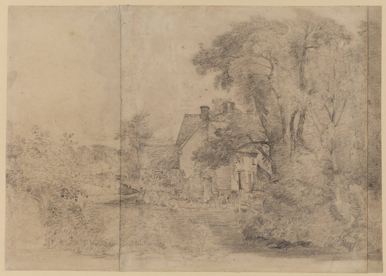 Casa di Willy Lott, East Bergholt, c.1820 da John Constable