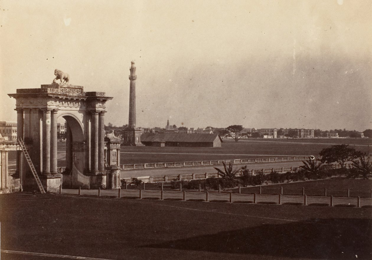 [Veduta di Chowringhee dalla Government House, Calcutta], 1858-61 da John Constantine Stanley