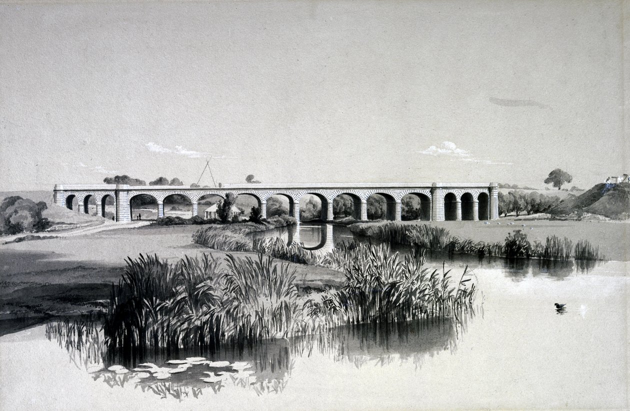 Viadotto di Avon, Wolston, 2 luglio 1837 da John Cooke Bourne