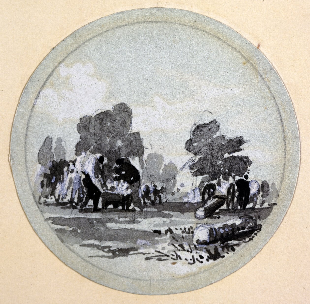 Pulizia, London & Birmingham Railway, c.1838 da John Cooke Bourne