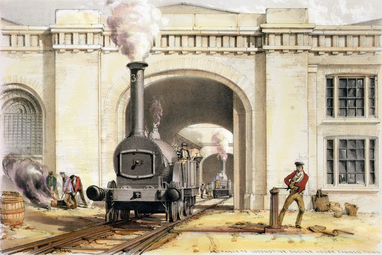 Ingresso alla Casa della Locomotiva, Camden Town, inciso dall