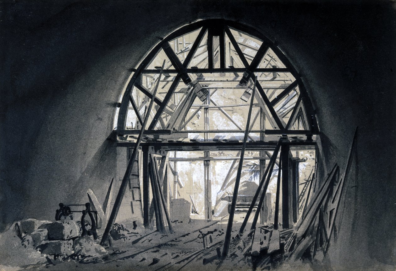 Tunnel di North Church, 17 giugno 1837 da John Cooke Bourne