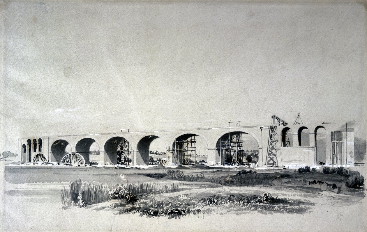 Viadotto di Wolverton, 30 giugno 1837 da John Cooke Bourne