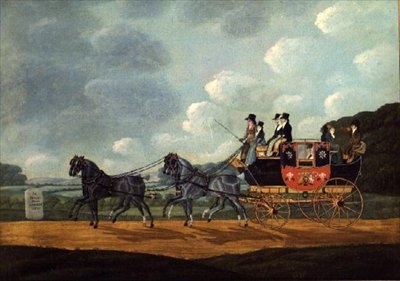 La carrozza postale reale, Londra a Birmingham da John Cordrey