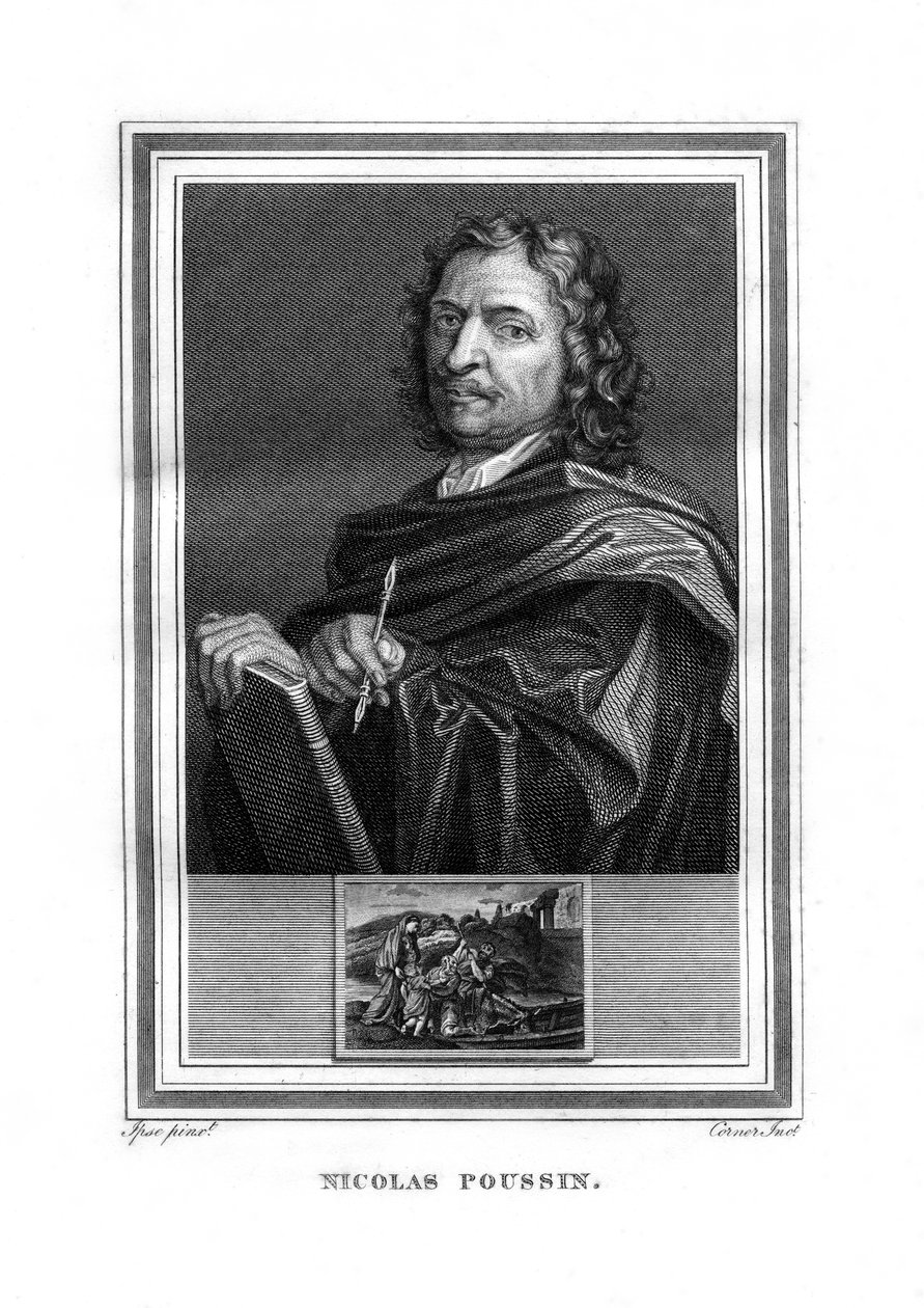 Nicolas Poussin, pittore francese, 1825 da John Corner