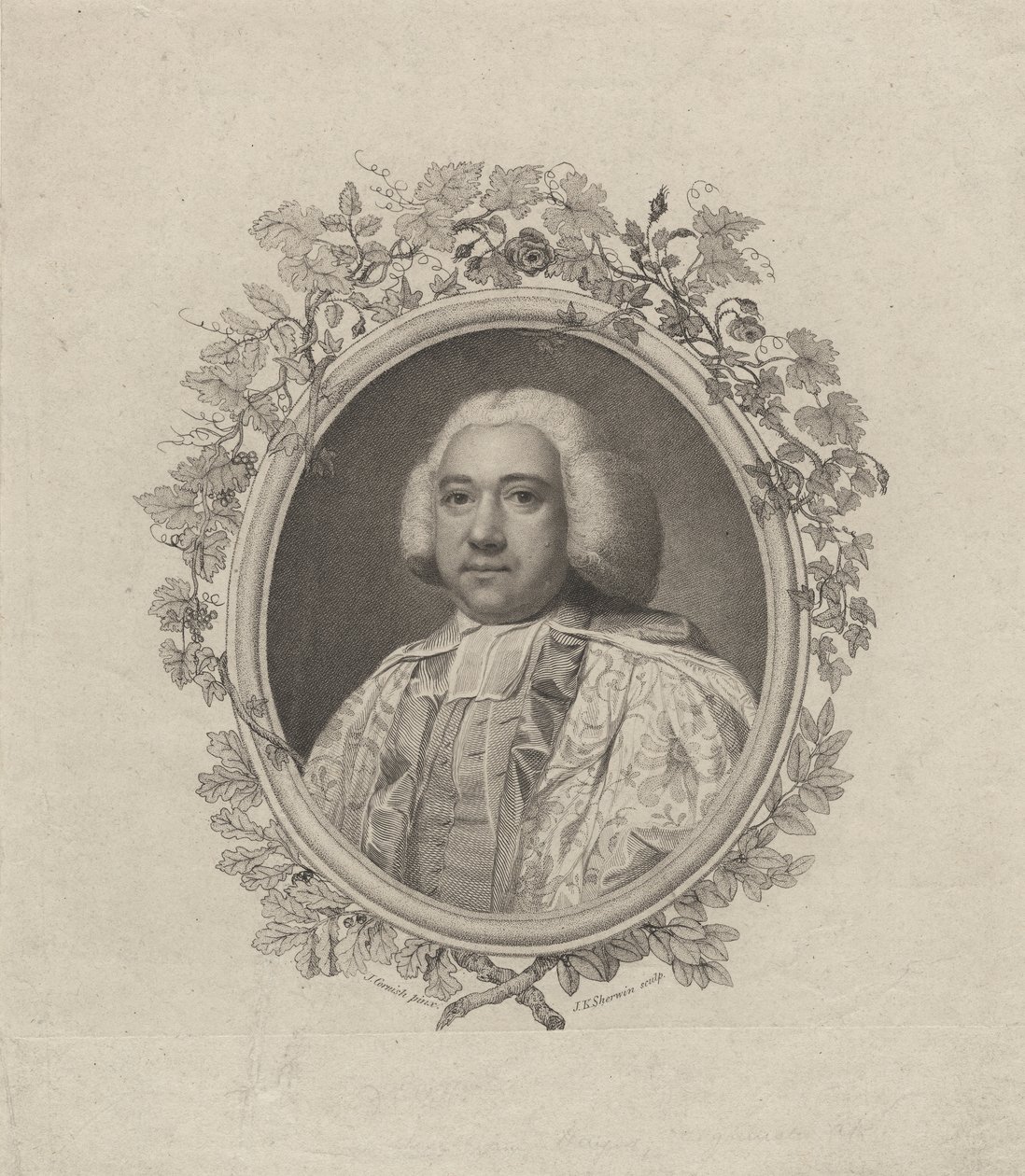 William Hayes, inciso da John Keyse Sherwin, c.1775 (incisione a puntasecca) da John Cornish