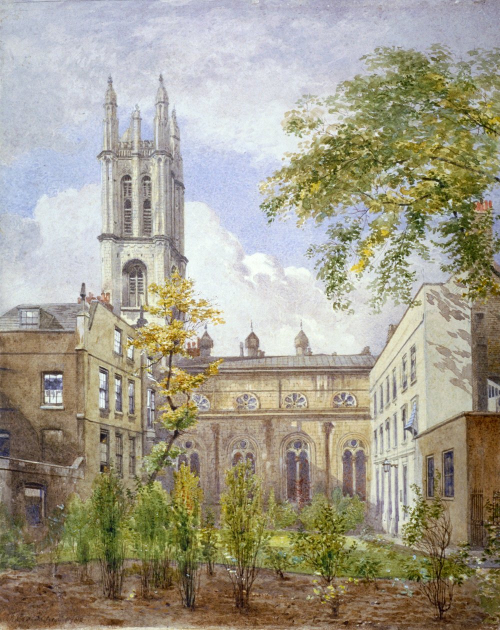 Chiesa di San Michele, Cornhill, Città di Londra, 1882 da John Crowther