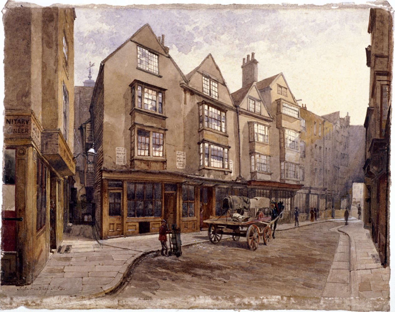 Cloth Fair, Londra, 1884 da John Crowther