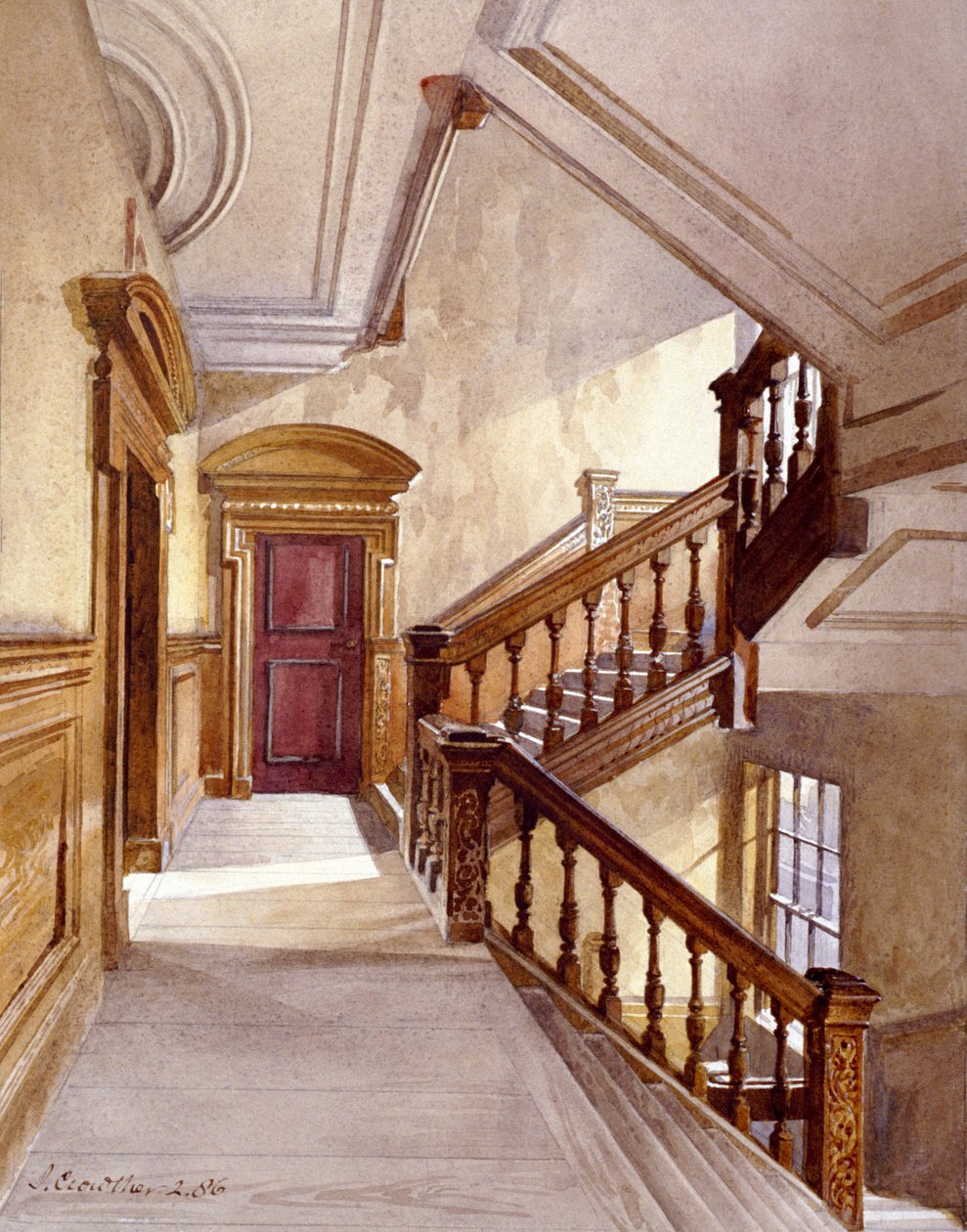 Casa di Sir Christopher Wren, Botolph Lane, Londra da John Crowther