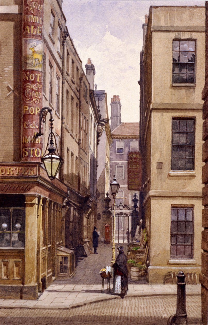 Stag Public House, Devereux Court, Londra, 1887 da John Crowther