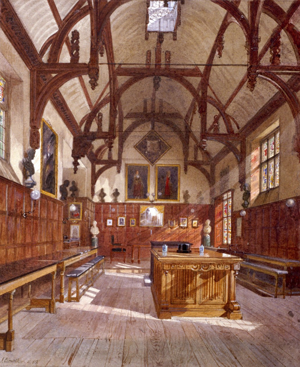 Sala di Staple Inn, Londra, 1882 da John Crowther