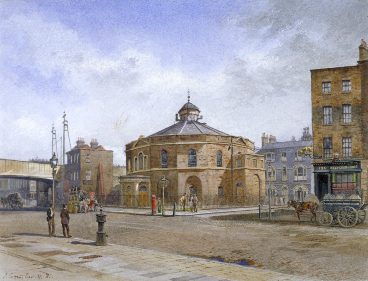 Surrey Chapel, no 196 Blackfriars Road, Southwark, Londra, 1881 da John Crowther