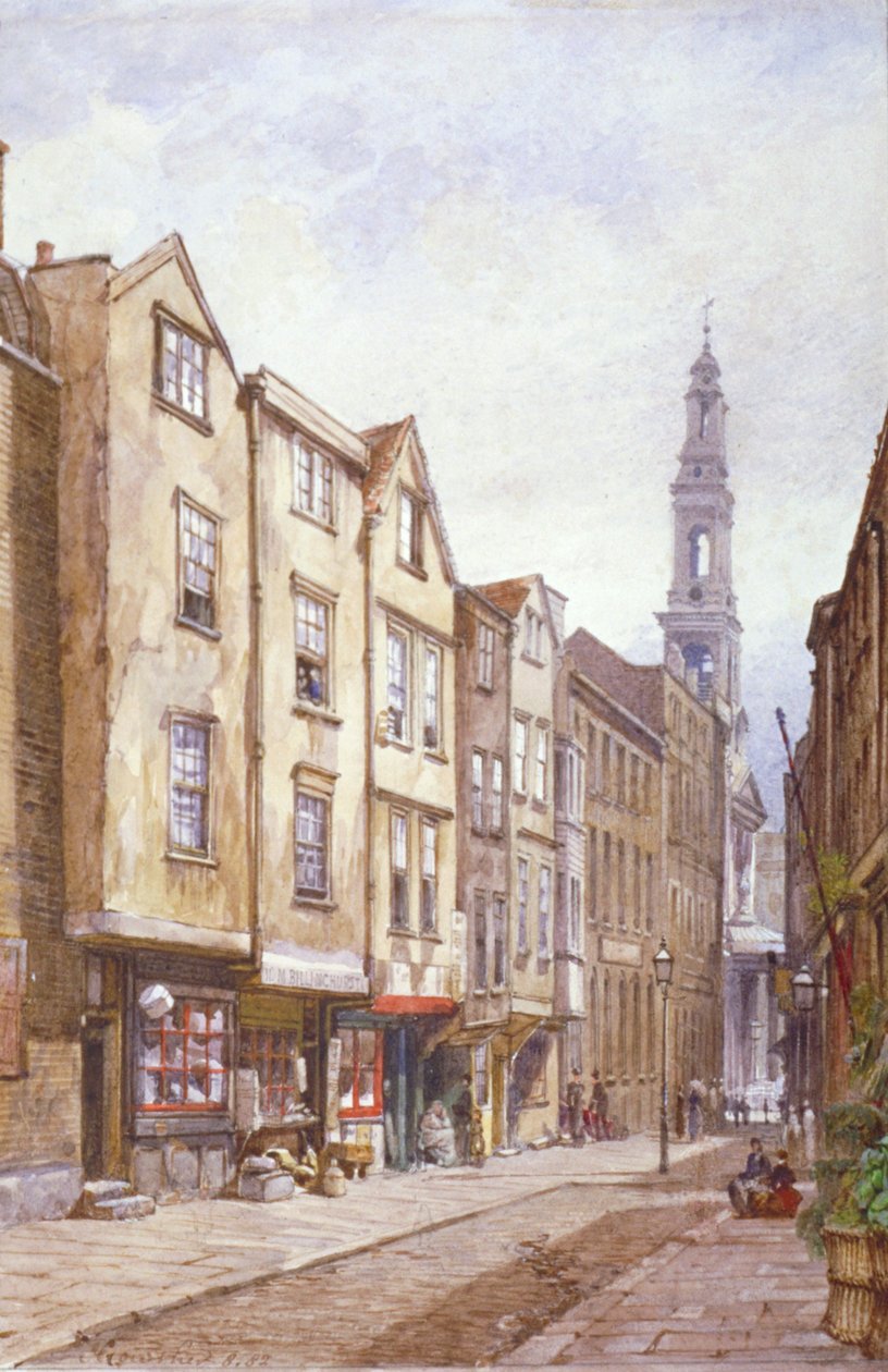 Vista di Drury Court, Verso St Mary le Strand, Westminster, Londra da John Crowther