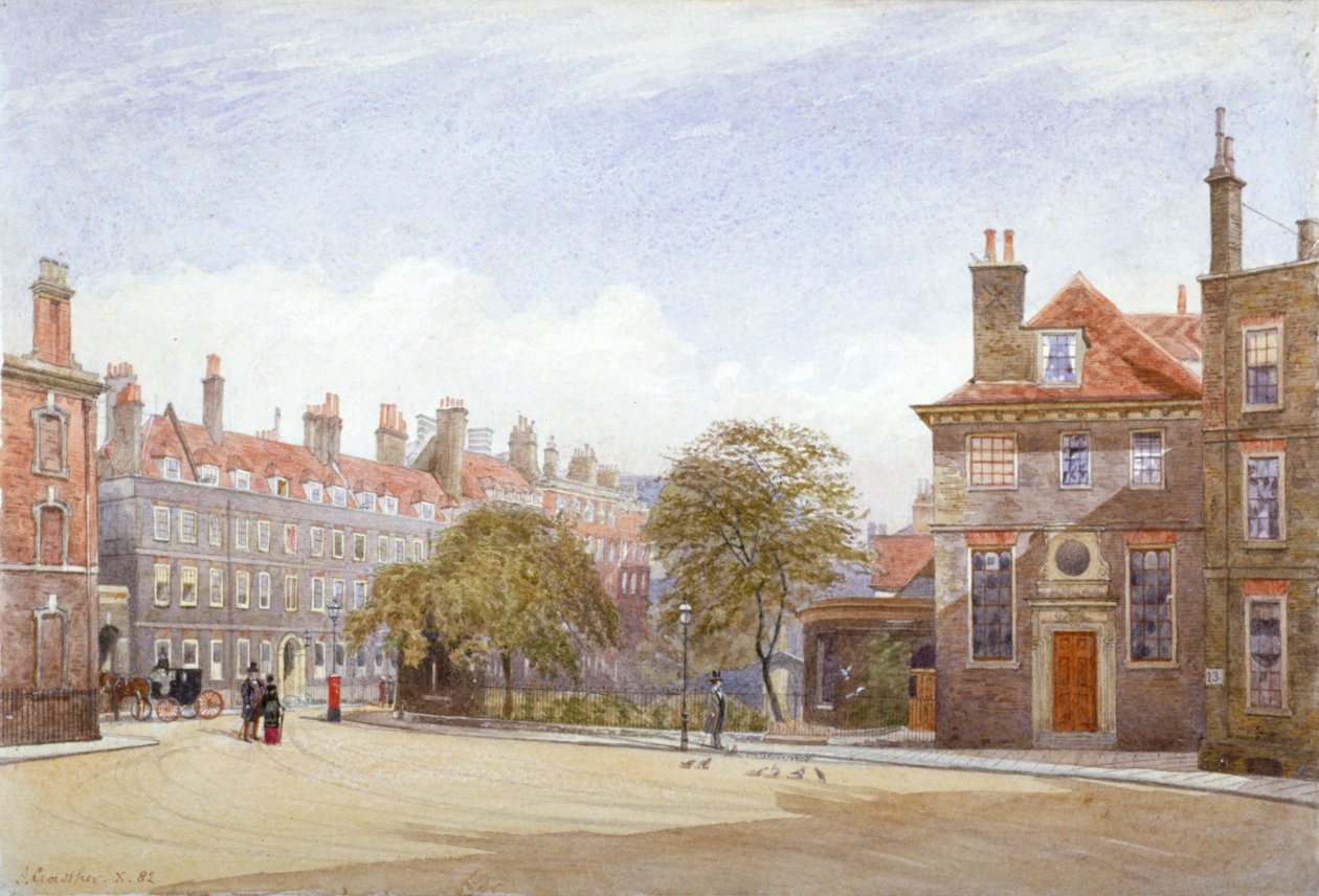 Veduta di New Inn, Wych Street, Westminster, Londra, 1882 da John Crowther
