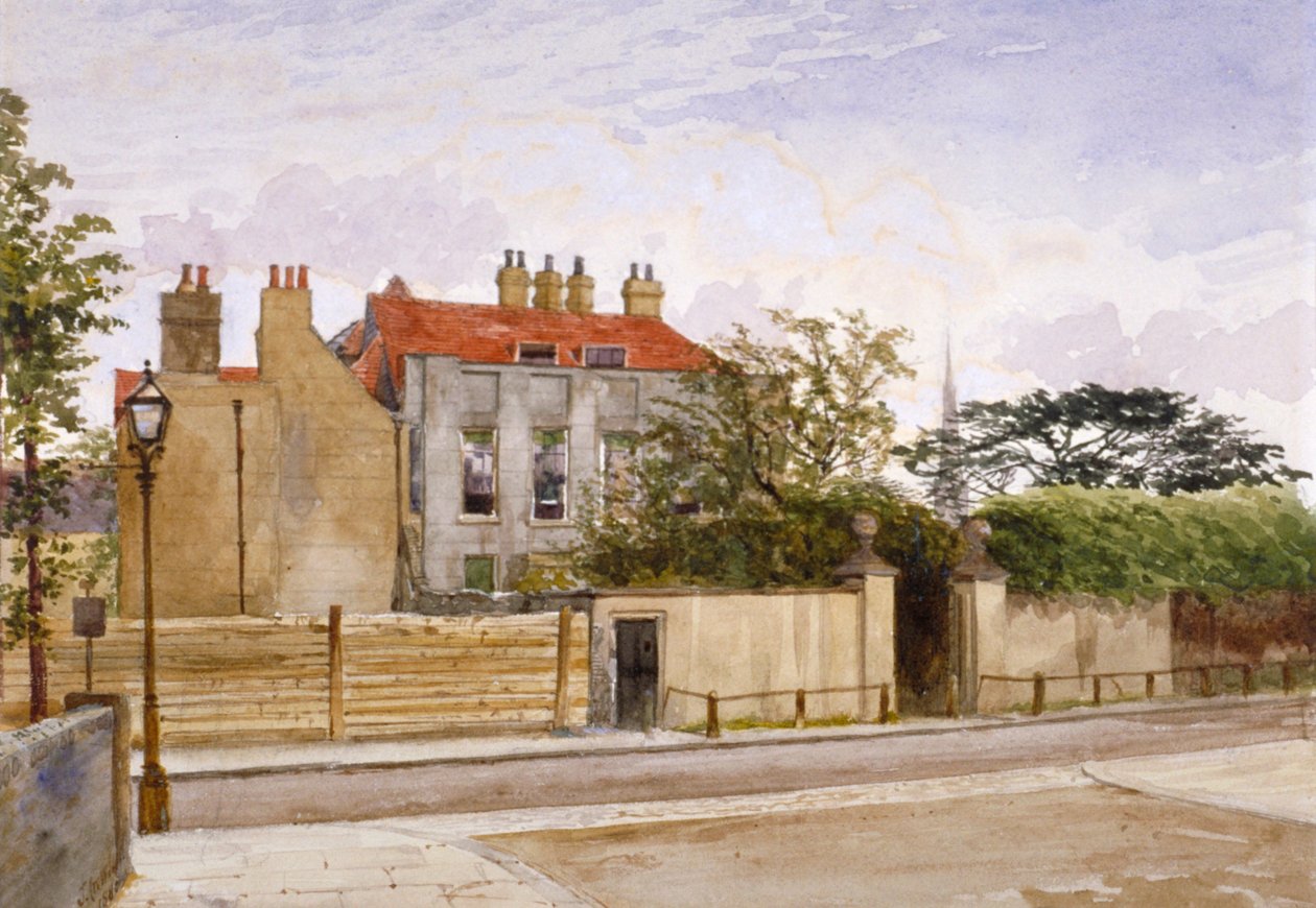 Vista della Turret House, Lambeth, Londra, 1880 da John Crowther