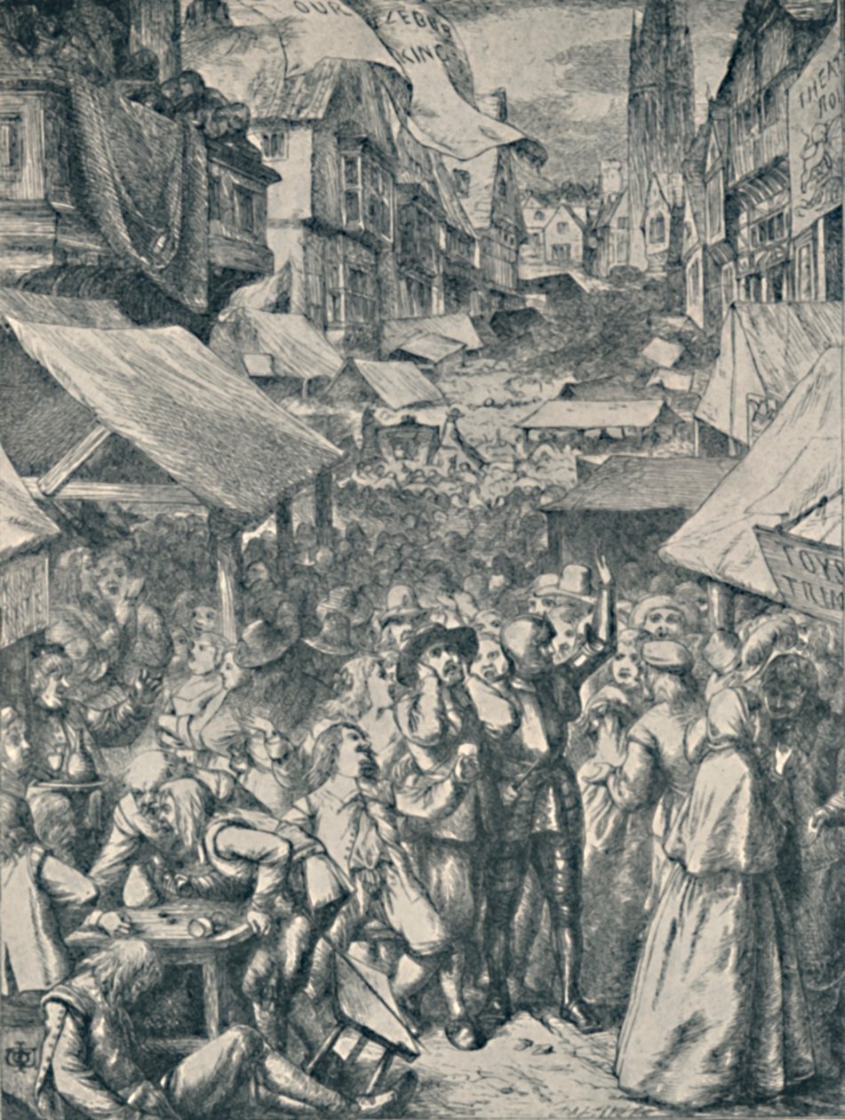Vanity Fair. Da Il pellegrinaggio del cristiano di John Bunyan, c1850-1890, 1923 da John Dawson Watson
