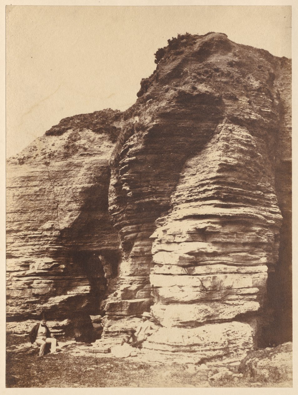 Rocce a Livermead vicino a Torquay, Inghilterra, c. 1852 da John Dillwyn Llewelyn