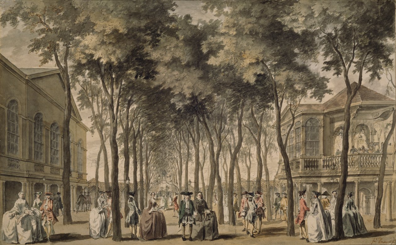 Una Vista del Grande Viale, Giardini di Marylebone, 1778-86 da John Donowell