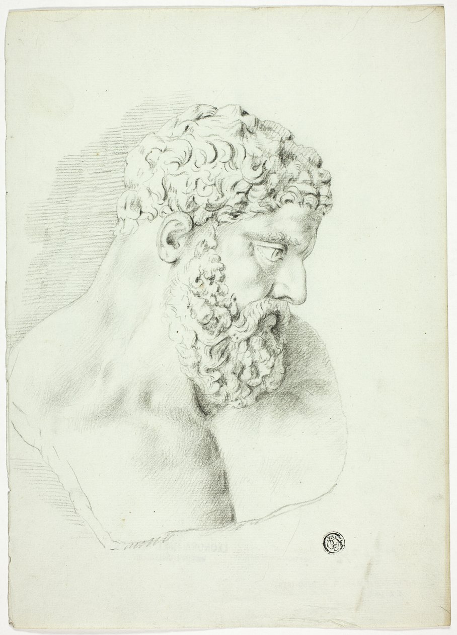 Busto di uomo barbuto da John Downman