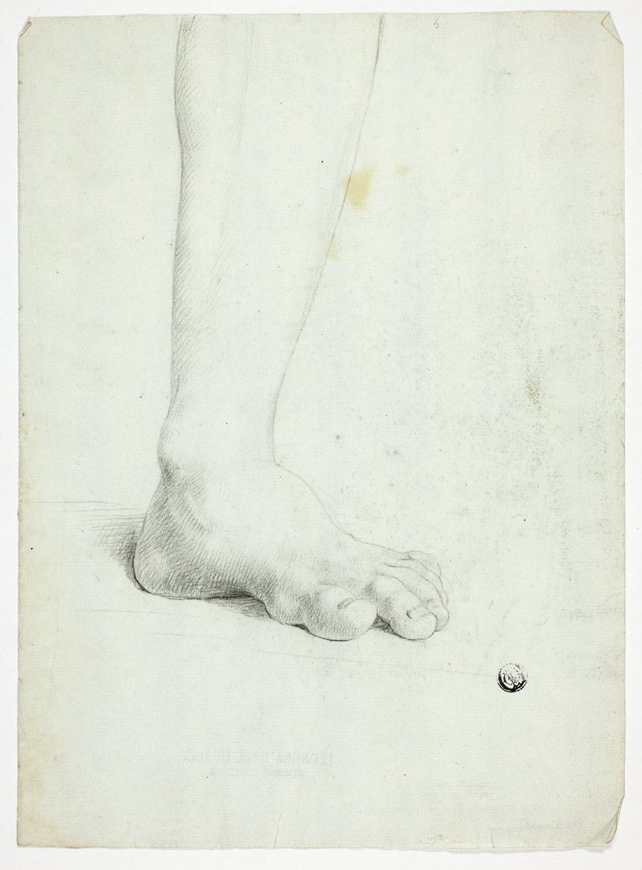 Gamba sinistra della figura in piedi da John Downman